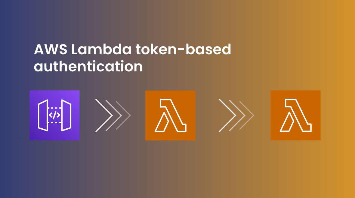 An AWS architecture overview showing an authentication flow from AWS Lambda and AWS Gateway