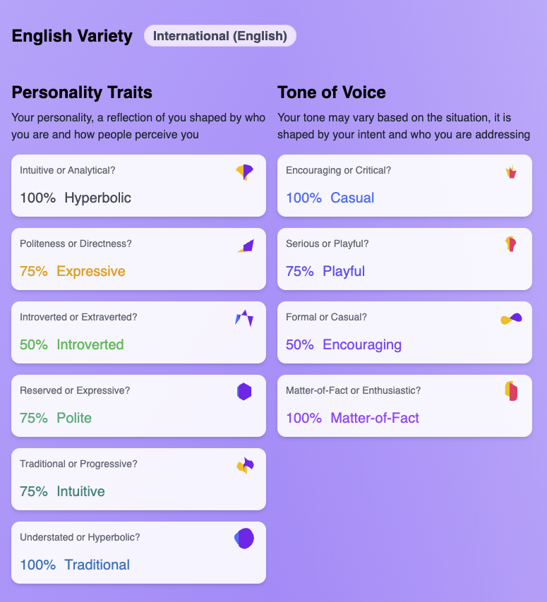 A screenshot of the quiz on FindyourChat.ai